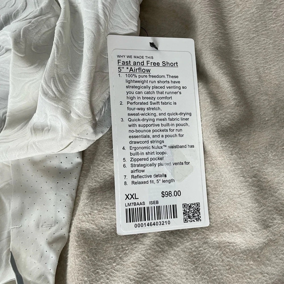 Lululemon Fast and Free Short 5" Airflow Men's Shorts - Picture 8 of 10